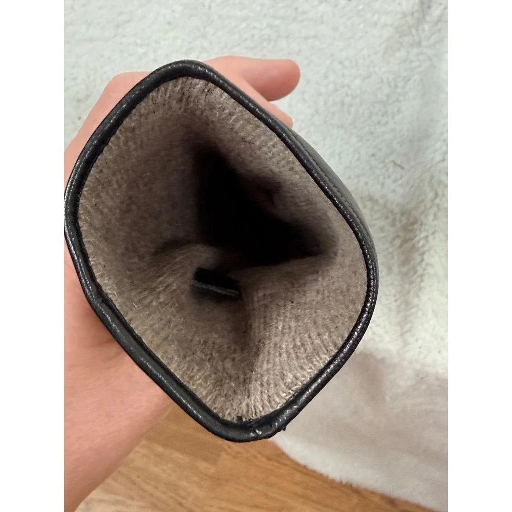 Replacement Coach Black Leather Signature C Quilted Glove Size 7 LEFT ONLY